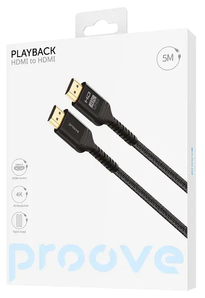 Кабель Proove PlayBack HDMI to HDMI 5m Black (DCP520003601)