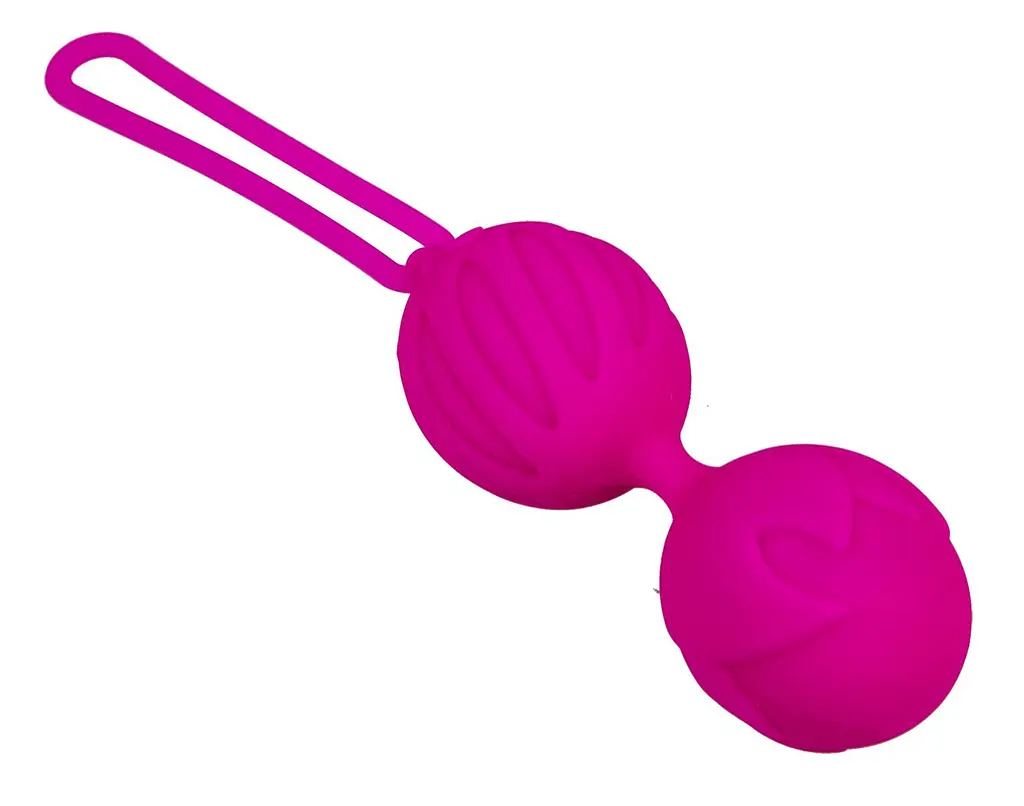 Вагинальные шарики Adrien Lastic Geisha Lastic Balls Mini S маленькие 3.4 см малиновые - фото 2
