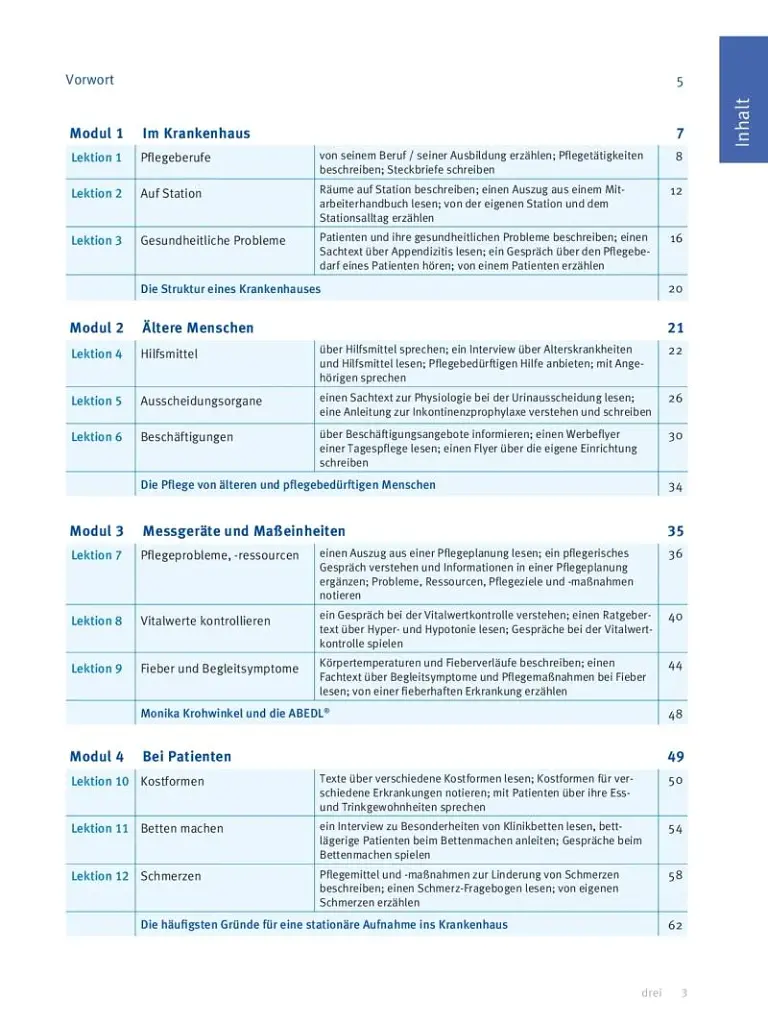 Menschen im Beruf. Pflege A2, Kursbuch + CD - фото 3