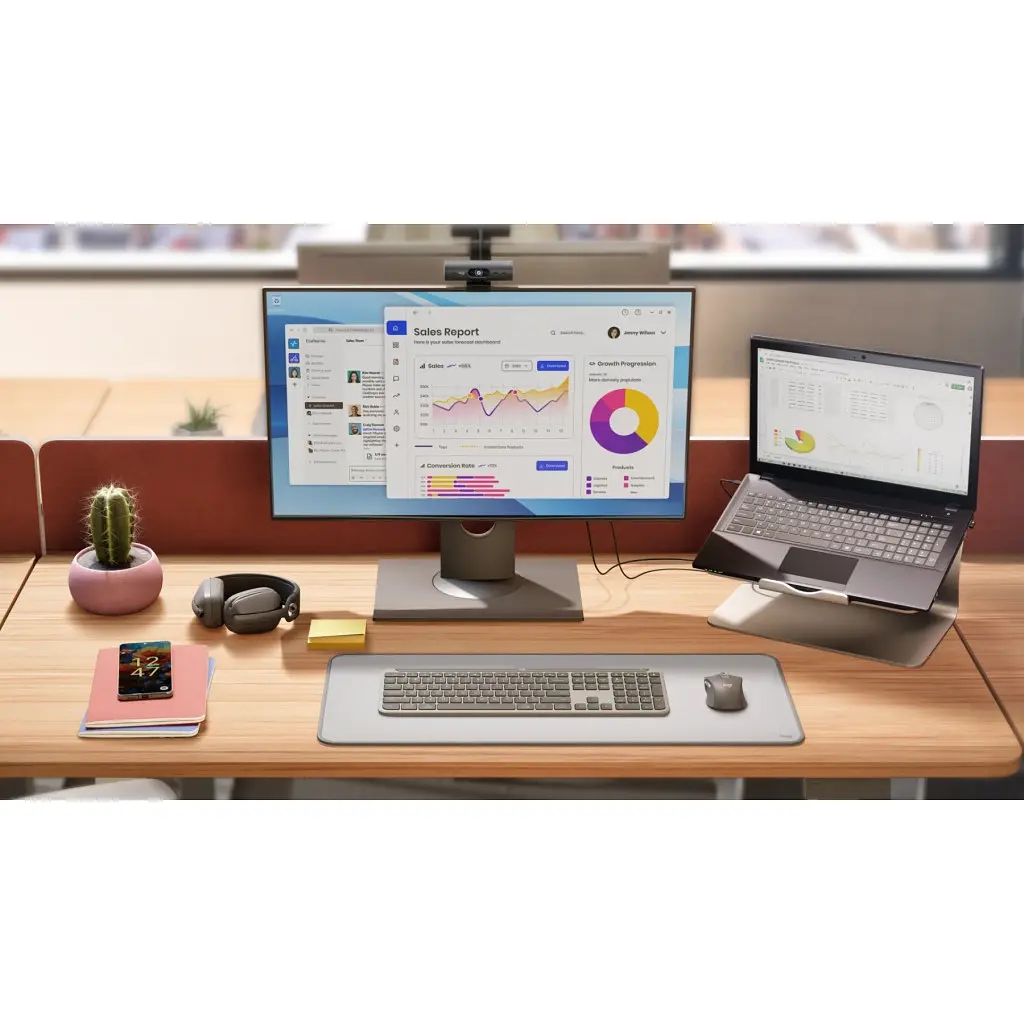 Комплект Logitech Signature Slim MK950 for Business Wireless/Bluetooth UA Graphite (920-012508) - фото 7
