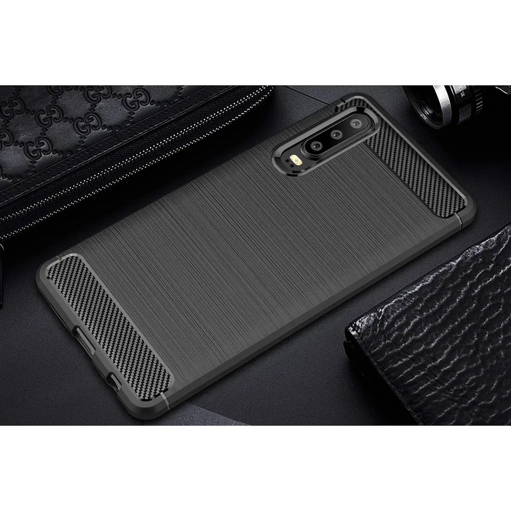 Чохол до мобільного телефона Laudtec для Huawei P30 Carbon Fiber (Black) (LT-P30B) - фото 9
