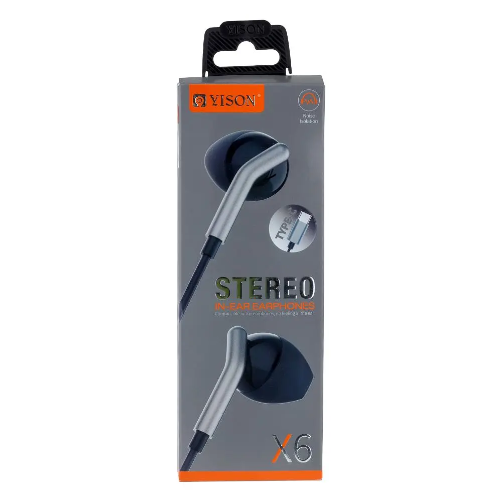 Наушники Yison X6 Type-C Черный - фото 2