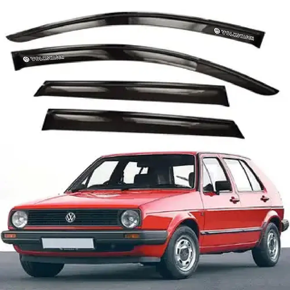 Дефлектори вікон ветровики Volkswagen Golf II 5d 1983-1992 Хечбек Скотч 3M Voron Glass