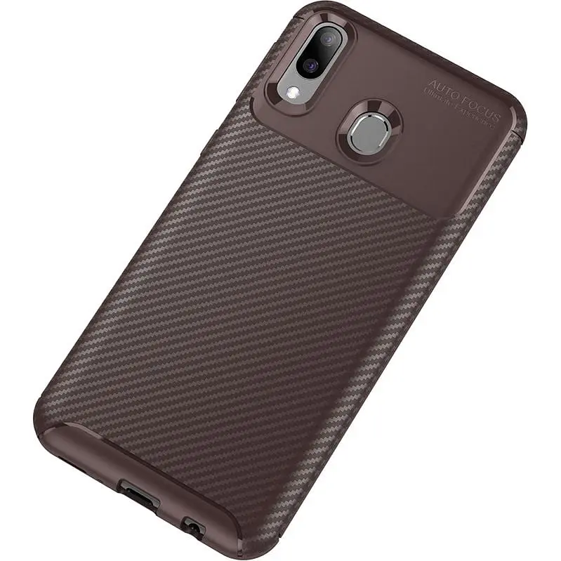 Чохол-накладка Toto TPU Carbon Fiber 1.5 mm Case Samsung Galaxy M20 Coffee - фото 2