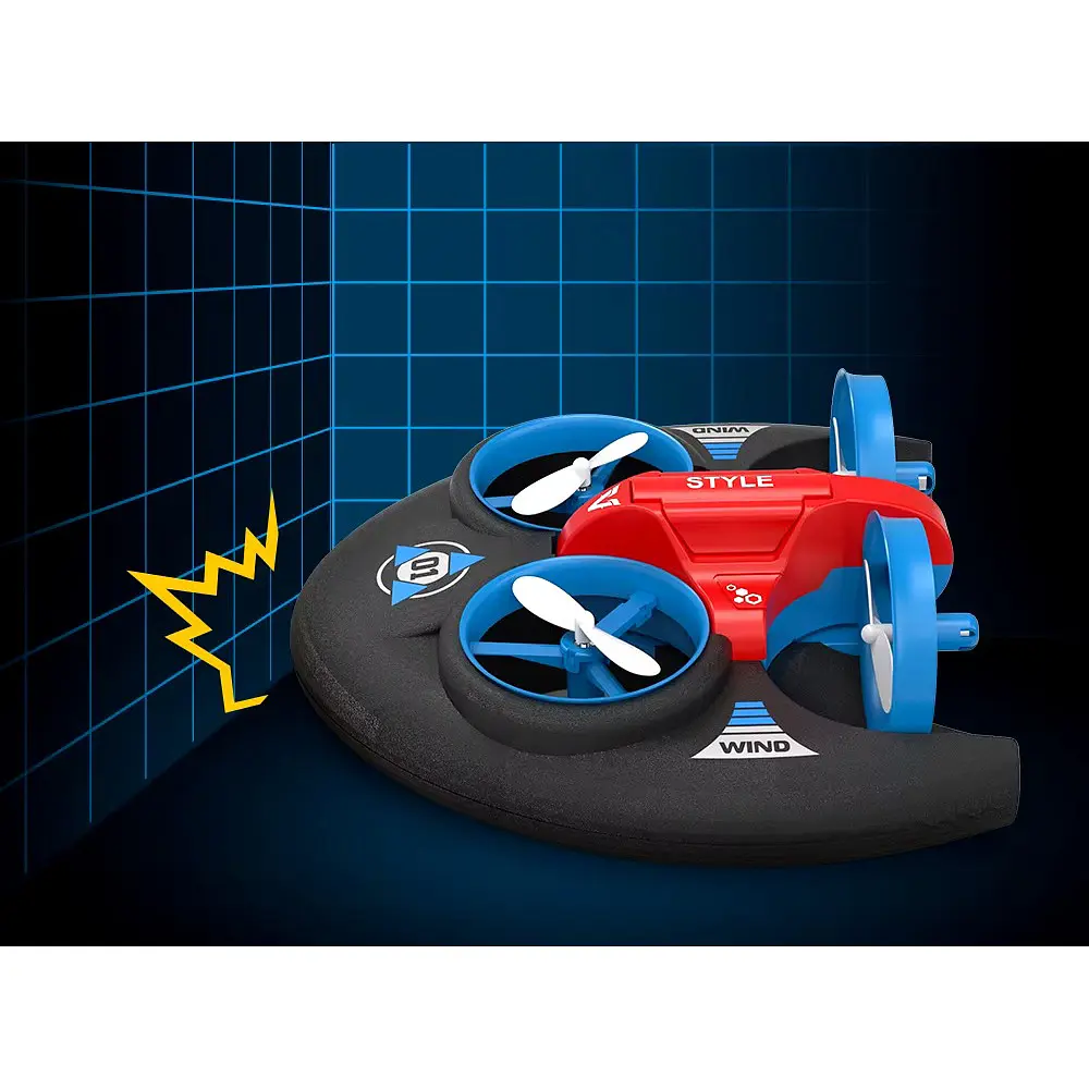 Квадрокоптер JJRC H101 Vehicle Drone Boat 3in1 Blue-Grey [119035] - фото 6
