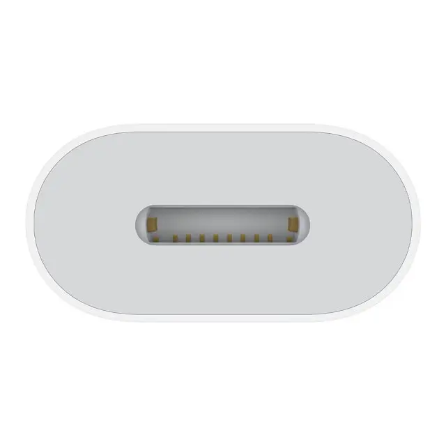 Адаптер Foxconn для Apple Type-C мама к Lightning папа белый - фото 3