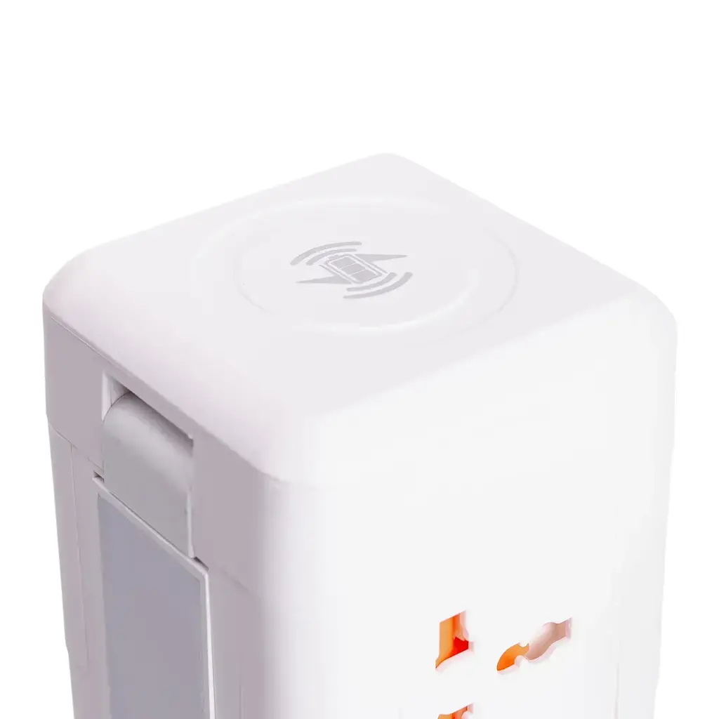 Сетевой фильтр-удлинитель Yiwu HP-5-11MF TOWER B24 4,8 м 12 розеток 3USB + 1PD LED-лампа белый  - фото 3