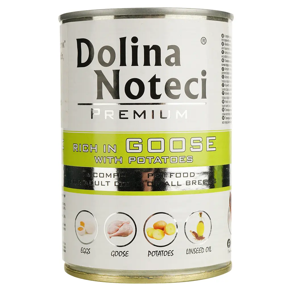 Вологий корм для собак Dolina Noteci Premium з гусаком та картоплею 400 г - фото 2