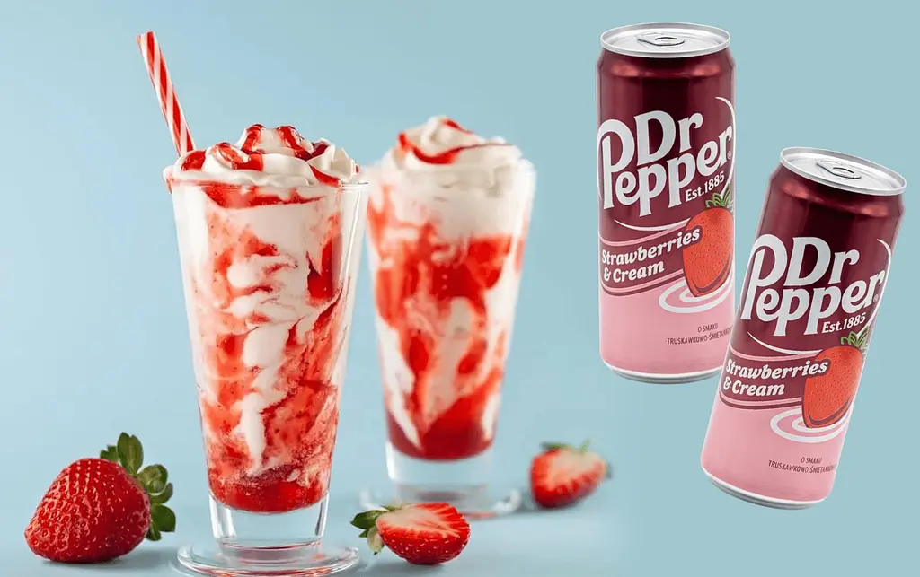 Газований напій Dr Pepper Strawberries & Cream 330 мл - фото 4