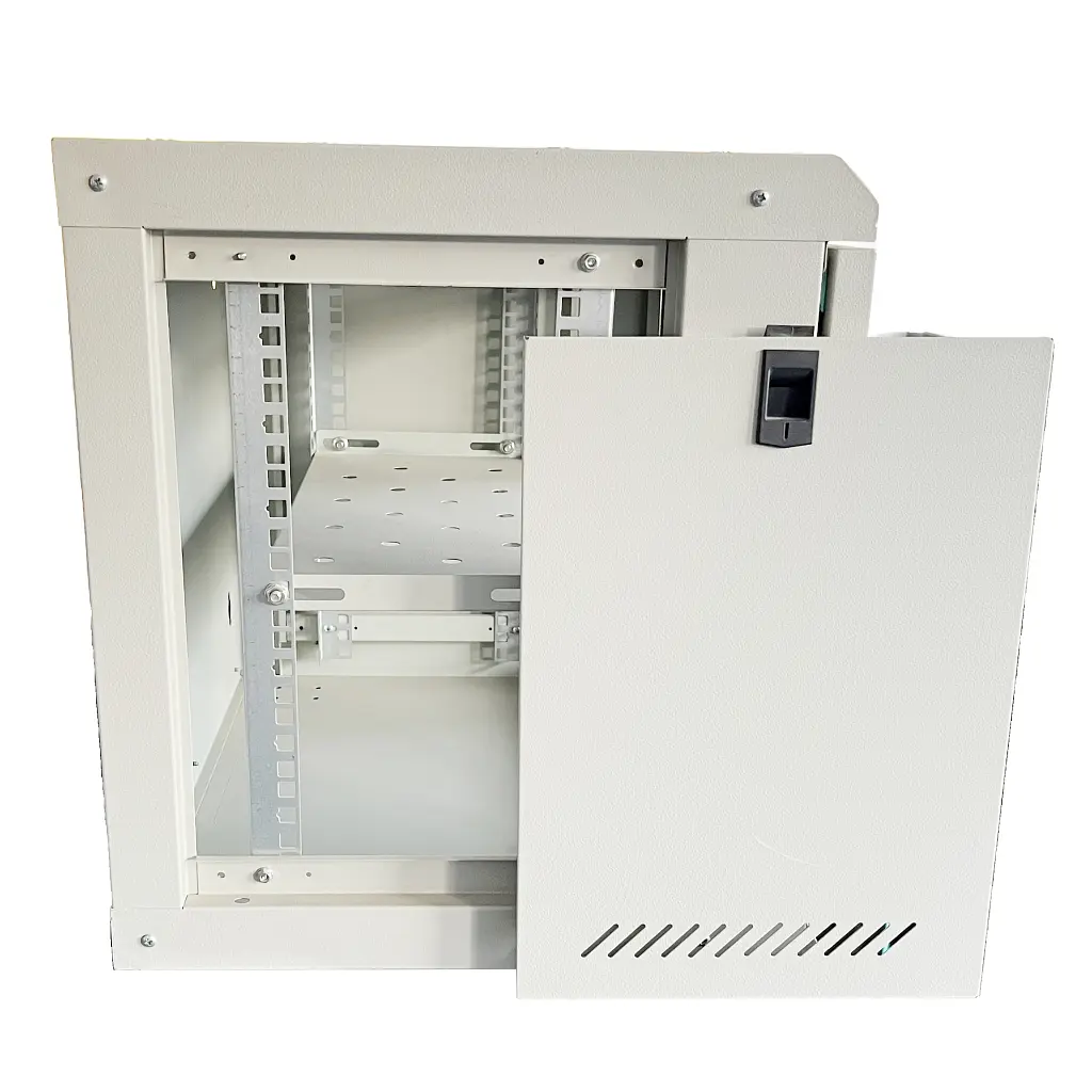 Шафа настінна GEAR 9U 19" 600x600x450 мм, + полиця 19", grey (GWMSN-9U-600-600G) - фото 5