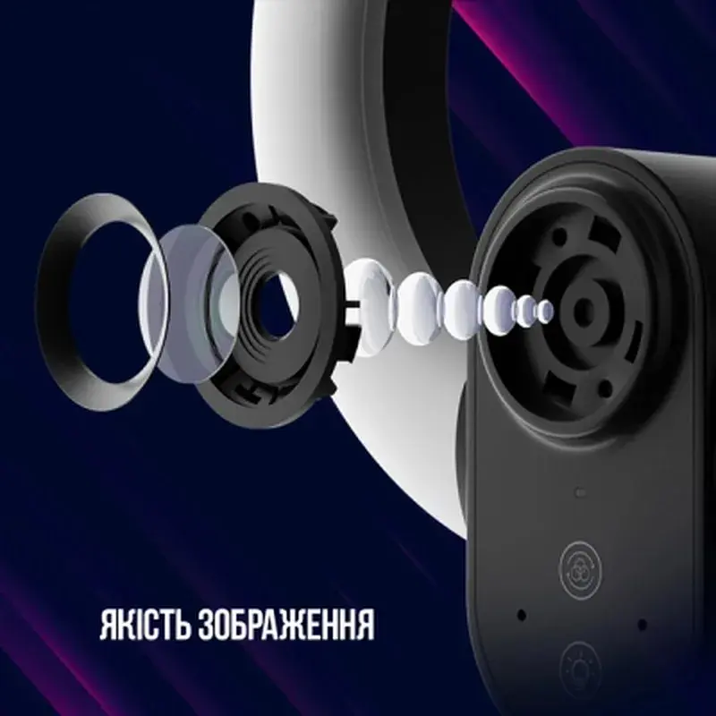 Веб-камера Lorgar Circulus 910 Streaming 5MP 1944 Auto Focus Stereo (LRG-SC910) - фото 5