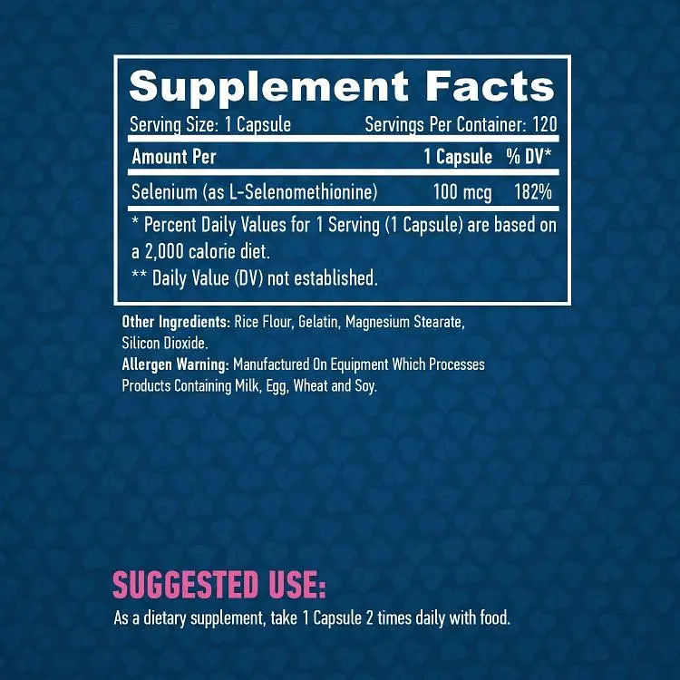 Селен Haya Labs Selenium 100 мкг 120 капсул (820244) - фото 2