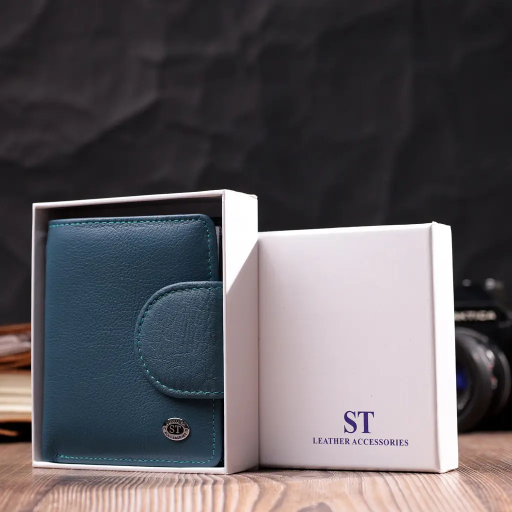Жіночий шкіряний гаманець ST Leather 10х11.3х1.5 см acs0028369 - фото 9