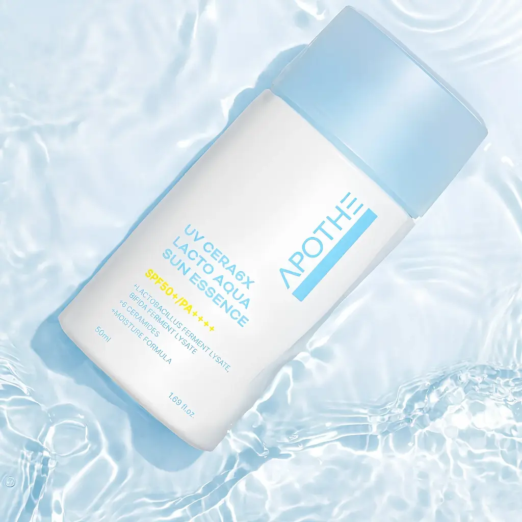 Сонцезахисна есенція UV Cera 6X Lacto Aqua Sun Essence APOTHE 50 мл - фото 3