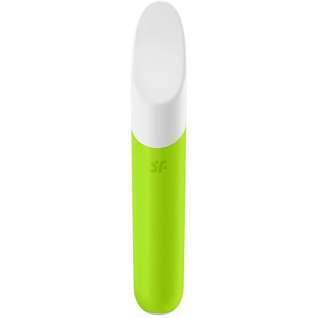 Минивибратор с гибким язычком Satisfyer Ultra Power Bullet 7 Салатовий - фото 6