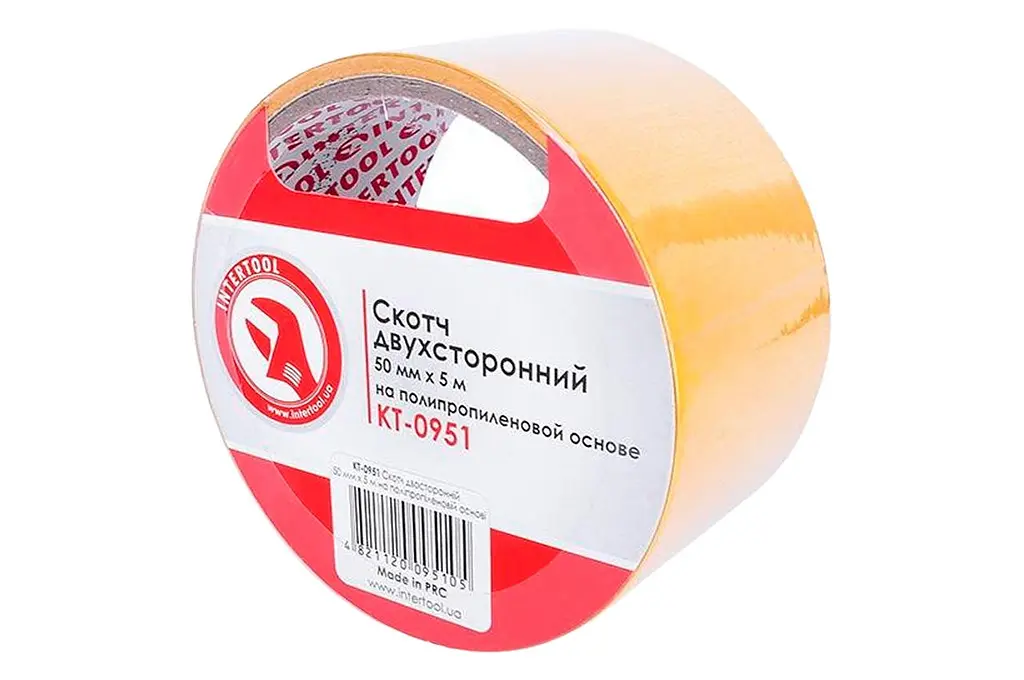 Скотч двосторонній універсальний Intertool 50 мм х 5 м пропілен - фото 3