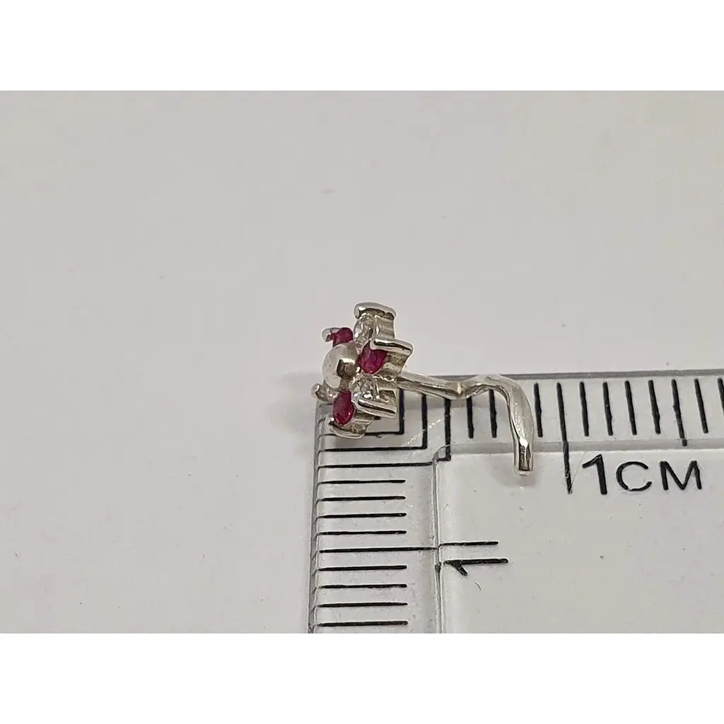 Срібна сережка-пірсинг в ніс Dear. 1040.5С - фото 4