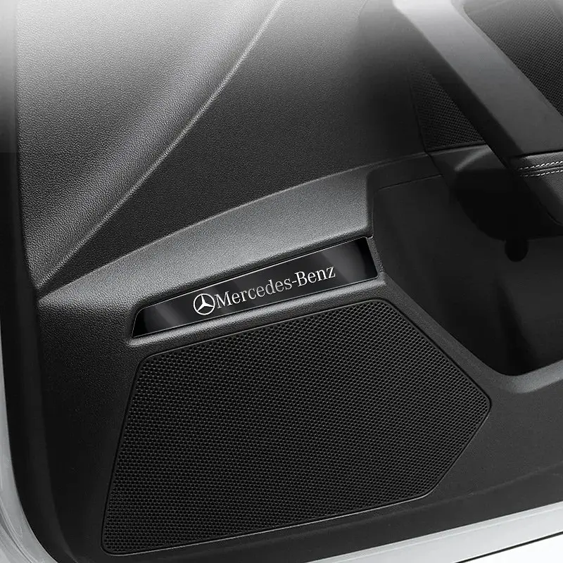 Наклейка з логотипом Mercedes метал, на клейкій стрічці 1шт (універсальна) - фото 4