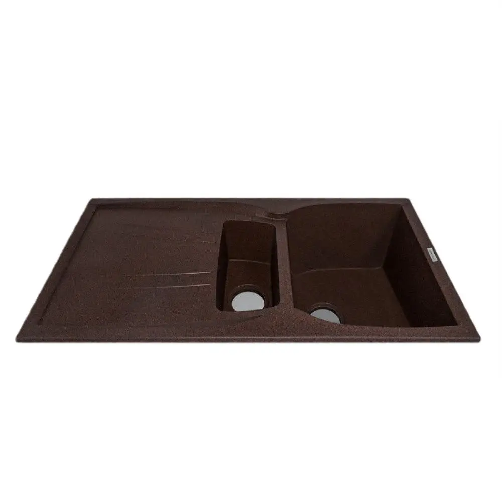 Кухонна мийка Adamant NEW LINE PLUS коричнева 975x495x235 мм, з крилом 97,5 см - фото 2