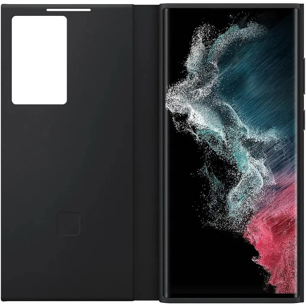 Оригінальний чохол-книжка Samsung S-View Flip Cover для Galaxy S22 Ultra Чорний EF-ZS908CBEGRU - фото 5