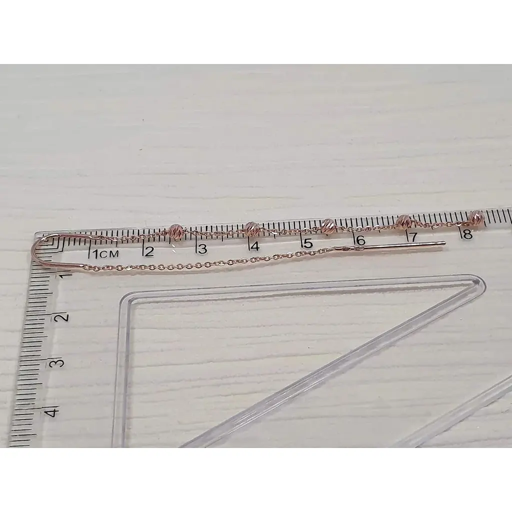 Золоті сережки-протяжки Tango. 580119 - фото 5