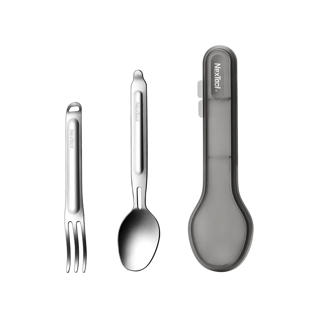 Набір туристичного посуду NexTool Portable Stainless Steel Tableware, нержавіюча сталь (NE20133)