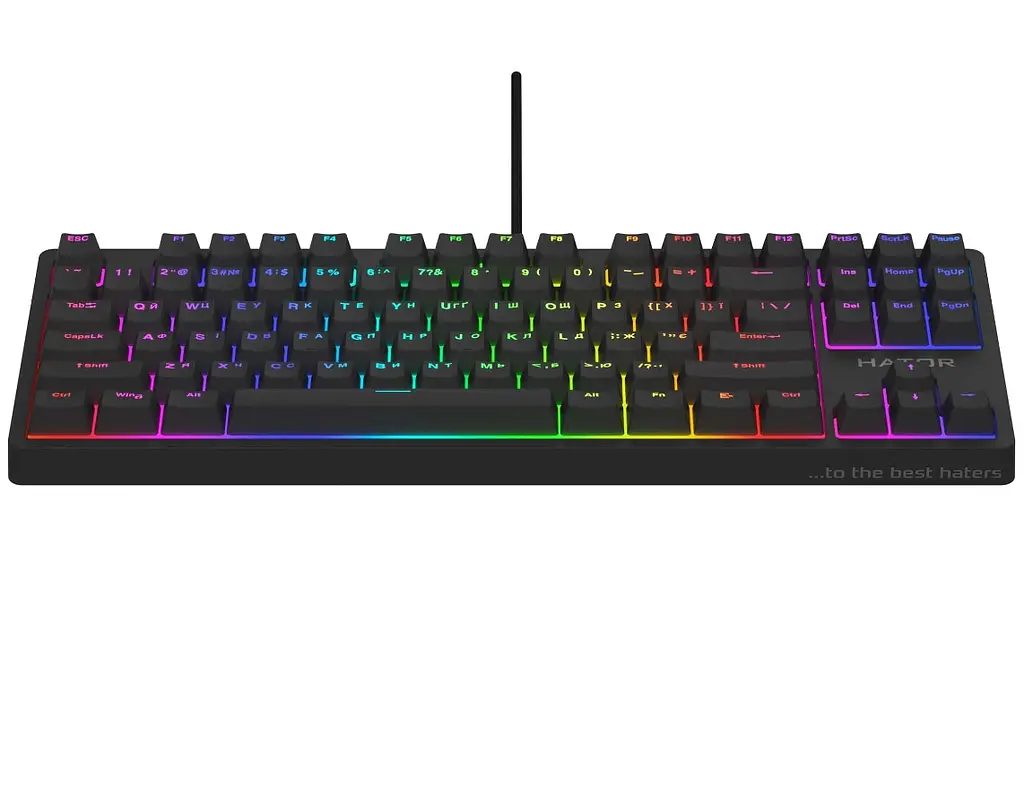 Клавіатура ігрова оптико-механічна HATOR HTK730 Rockfall 2 Kailh Optical Black rev2 - фото 2