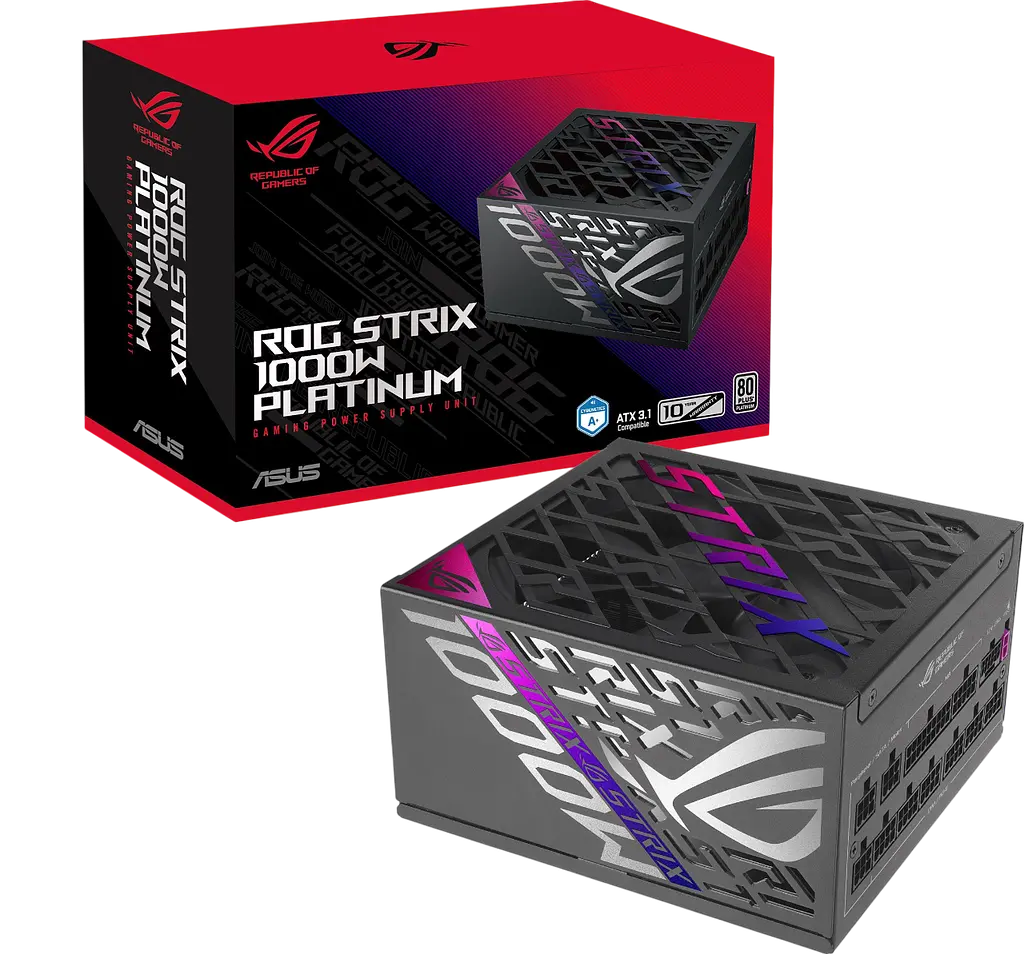 Блок живлення ASUS ROG STRIX 1000W 80+ Platinum (90YE00W1-B0NA00) - фото 2