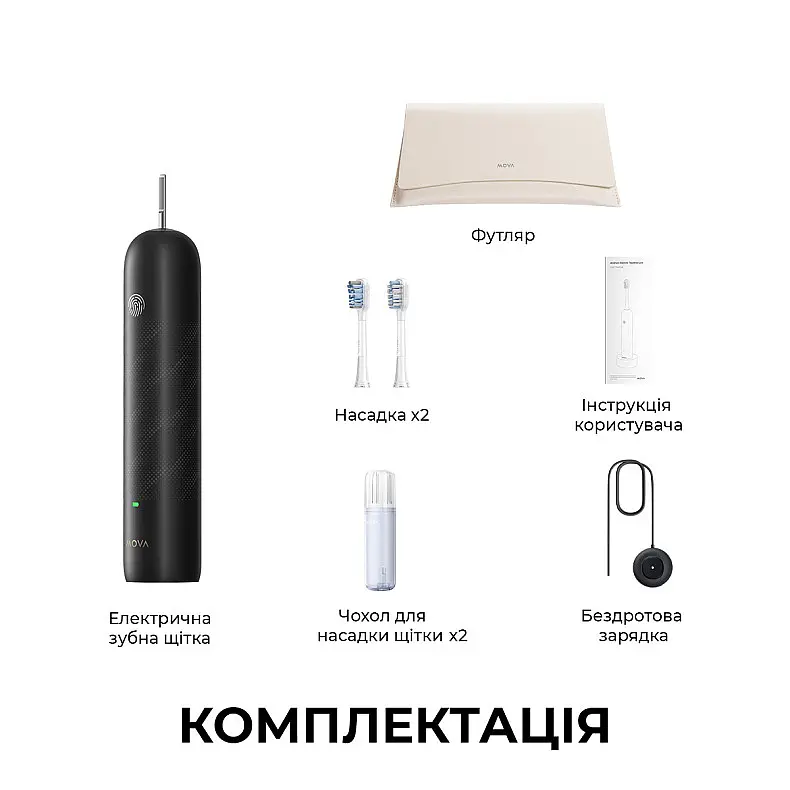 Электрическая зубная щетка Mova Fresh Pro Black (ATB15A-BK) - фото 2
