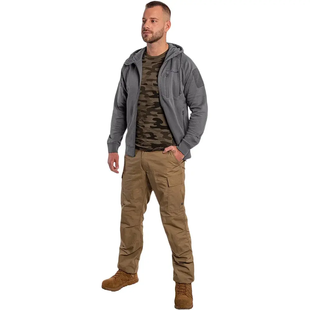 Флисовая кофта Pentagon Leonidas 2.0 Tactical Sweater L Wolf Grey - фото 8