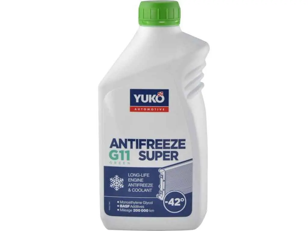 Антифриз YUKO 1л зелений ANTIFREEZE-40 (Super G11)