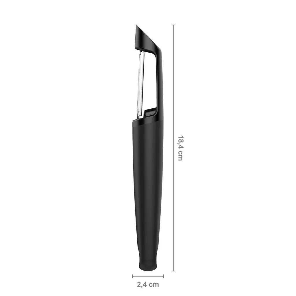 Овочечистка Fiskars Functional Form з рухомим лезом Чорна 1014419 - фото 2