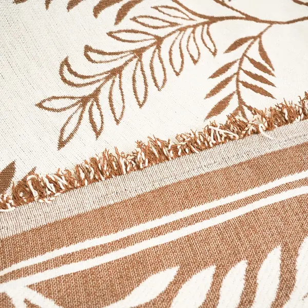 Накидка-покривало Love You шенілова 180x180 см бежева (8703) - фото 6