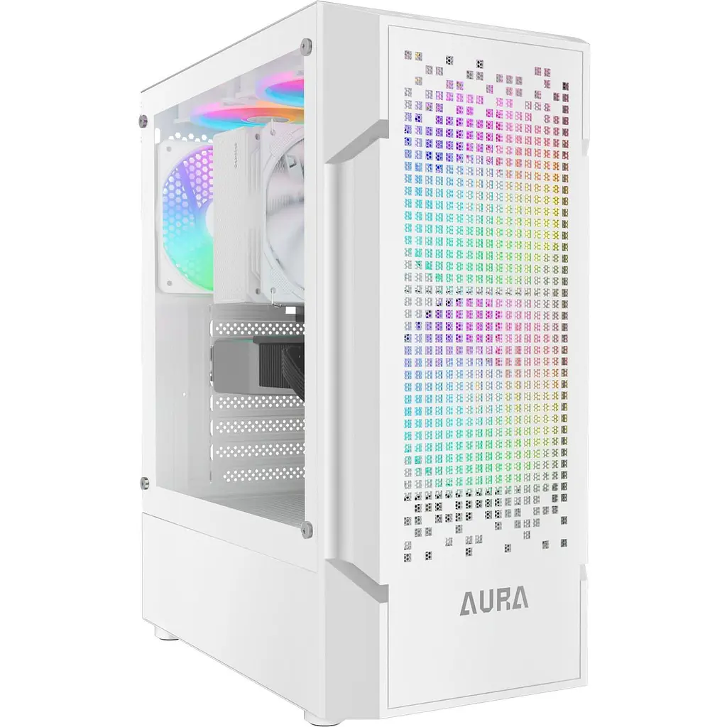 Корпус GAMDIAS AURA GC7 ARGB Tempered Glass без БП White (4711514500684) - фото 4
