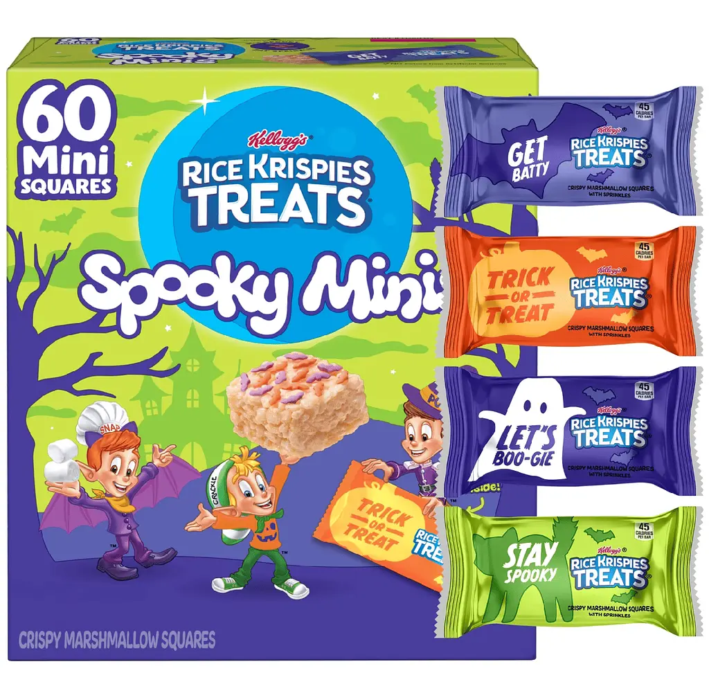 Рисові батончики Kellogg's Rice Krispies Treats Spooky Minis 60 шт, 660г - фото 2