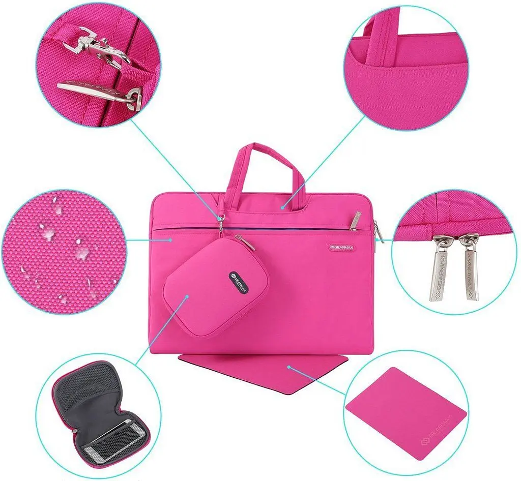 Сумка для ноутбука WiWU Campus Slim Case for MacBook 13` Pink Sand [88402] - фото 4