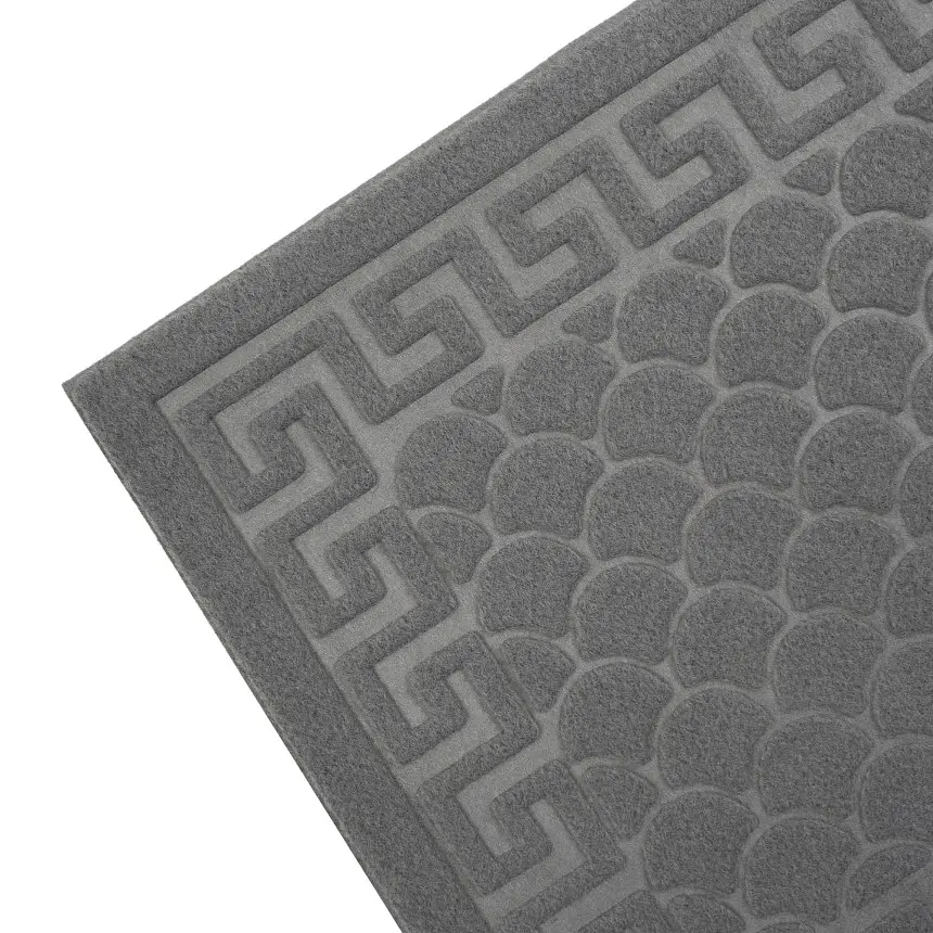 Килимок придверний Eco Fabric Луска без кромки сірий 40 х 60 см (4060-002) - фото 8
