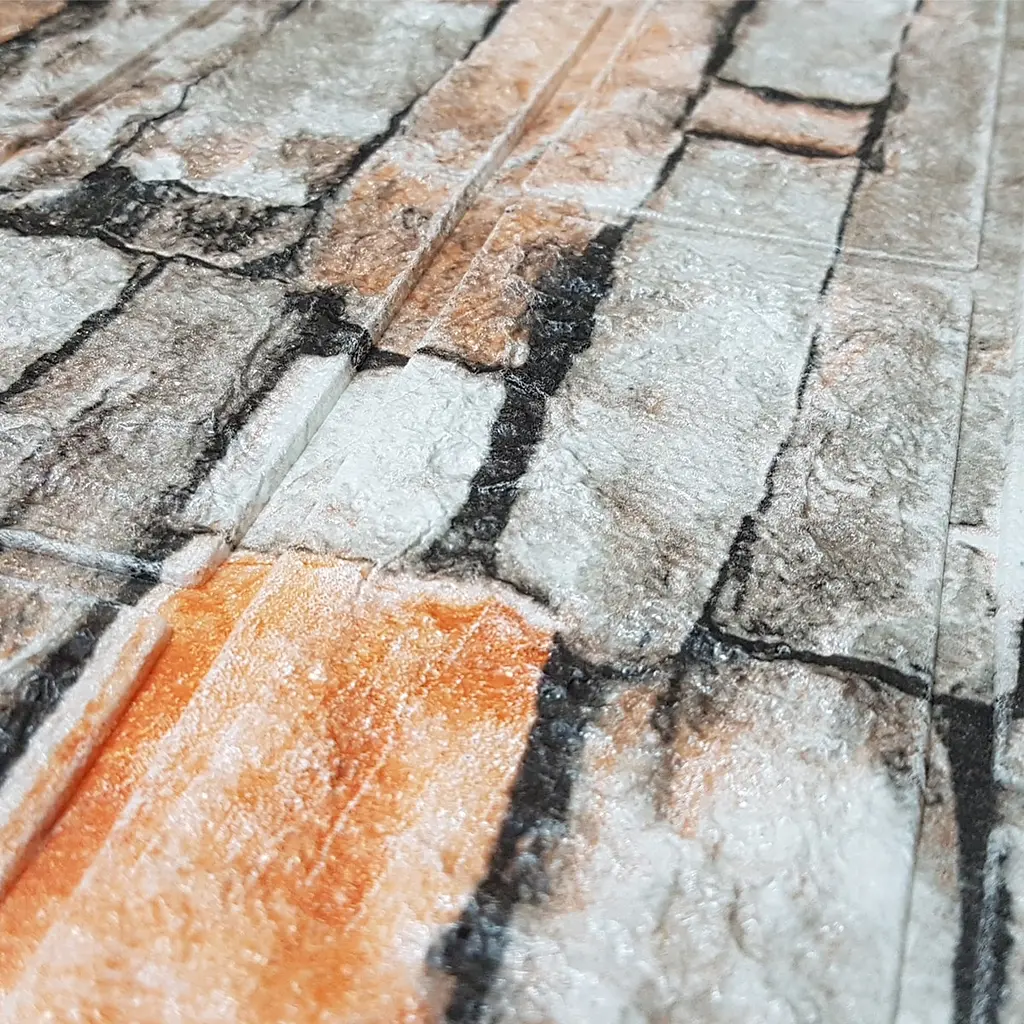 Самоклейка декоративна 3D панель 3D Loft під цеглу піщаник в рулоні 3080x700x3мм - фото 6