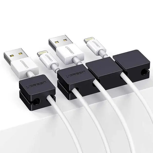 Затискачі для кабелів UGREEN LP208 3 + 1 чорні (UGR-70585)