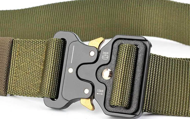 Ремень тактический военный Assault Belt с пряжкой Кобра олива - фото 3