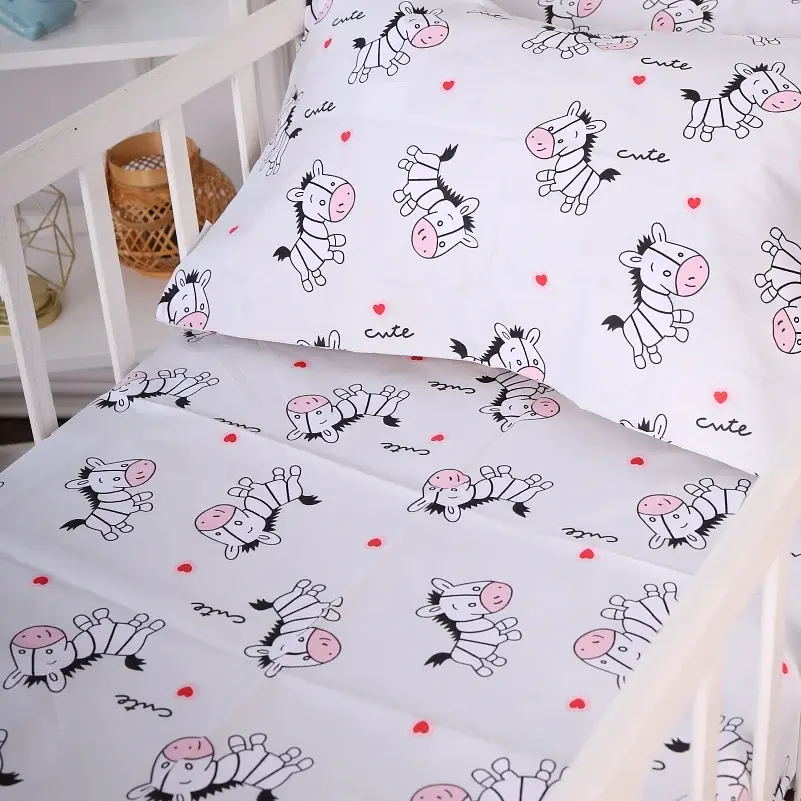 Підковдра MirSon Бязь Kids Time 20-0040 Cute white zebra 110х140 см (2200009640261) - фото 5