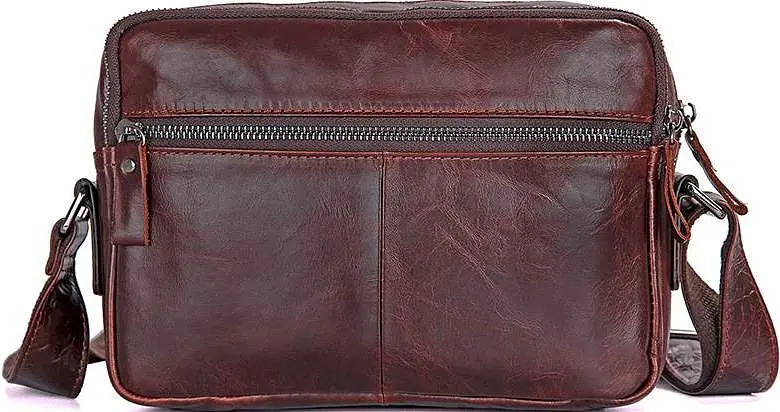 Чоловіча шкіряна сумка Vintage 23,5х17х5 см sum0012401 - фото 3