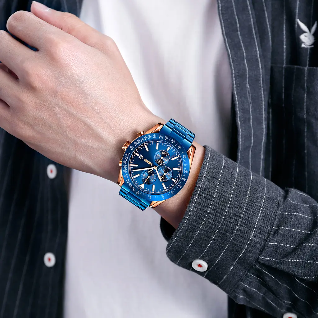 Наручные часы мужские 9253RGBU Rose Gold-Blue Skmei acs0029844 - фото 3