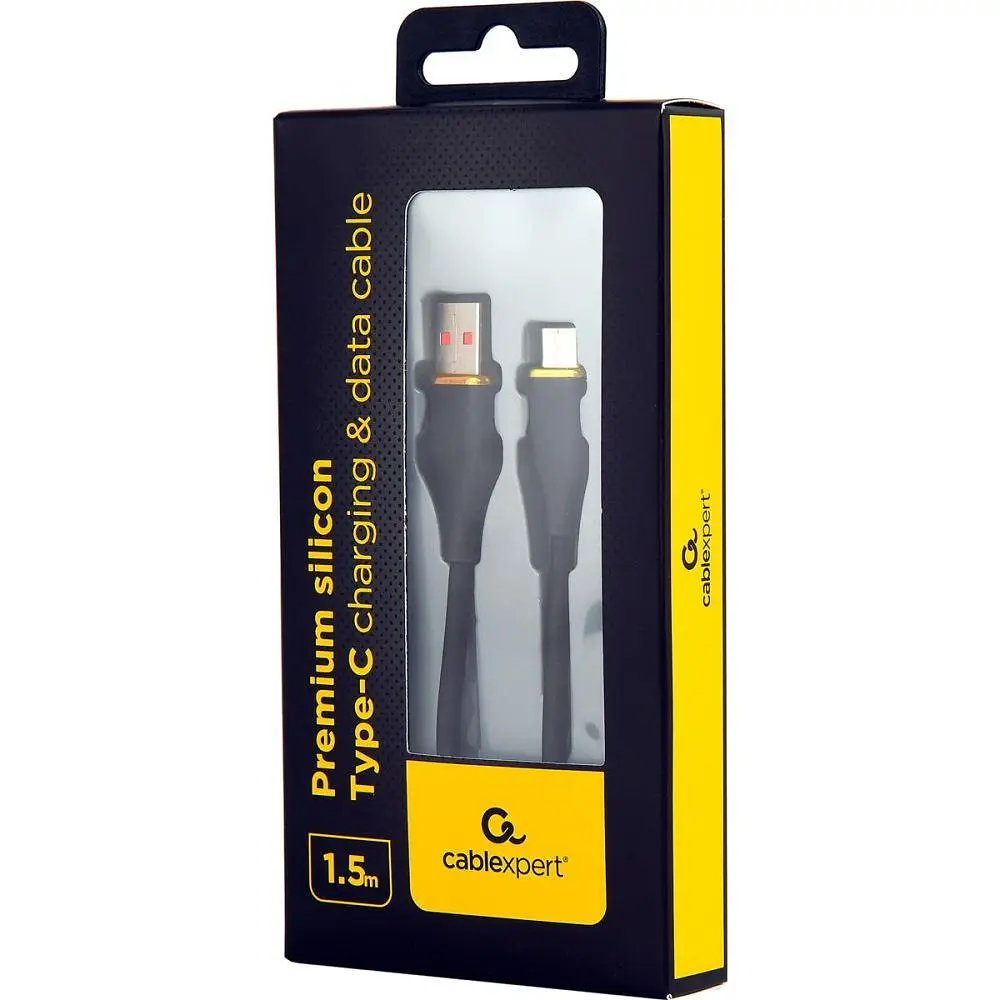 Кабель Cablexpert USB - USB Type-C (M/M), 2.1 A, 1.5 м, Black (CC-USB2S-AMCM-1.5M-BK) - фото 2