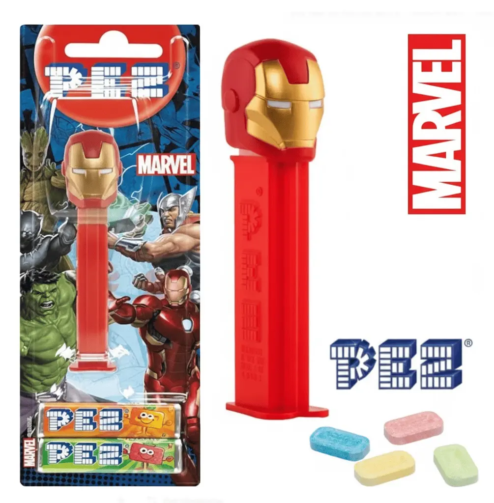 Диспенсер з цукерками Pez Marvel Collection Залізна Людина 17г - фото 2