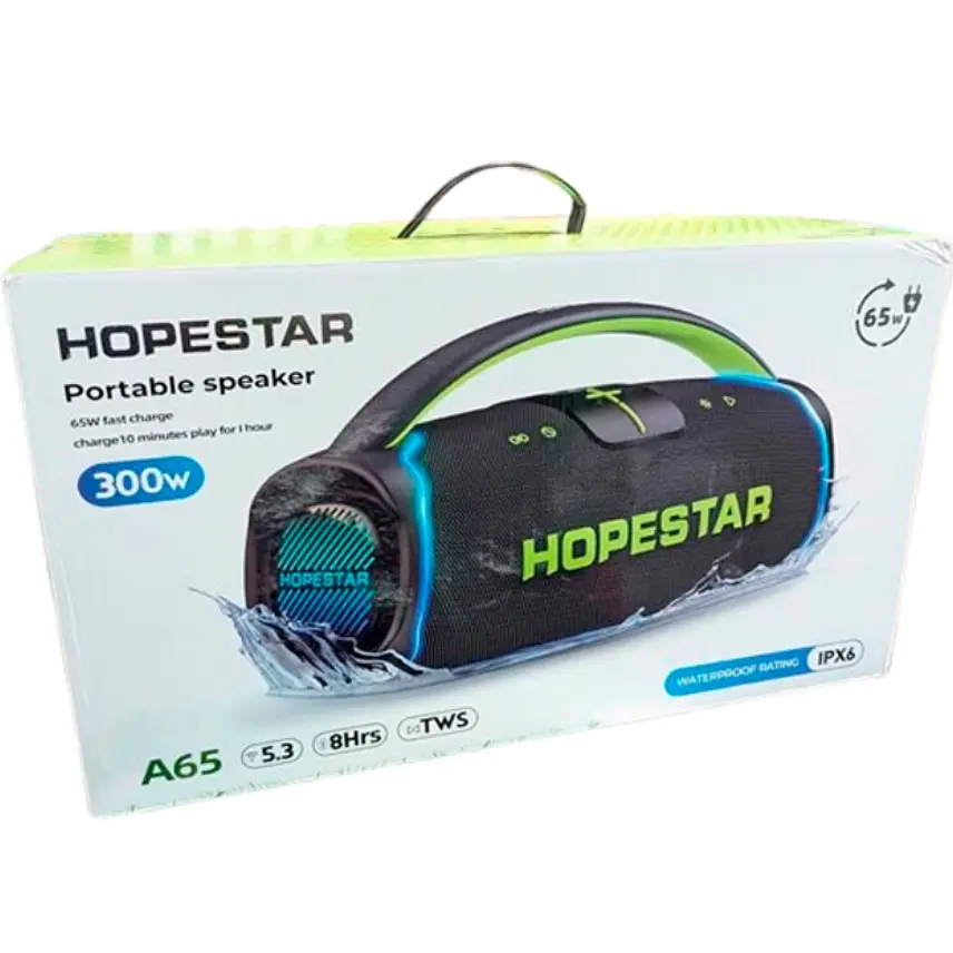 Портативна Bluetooth-колонка Hopestar A65 Black - фото 2