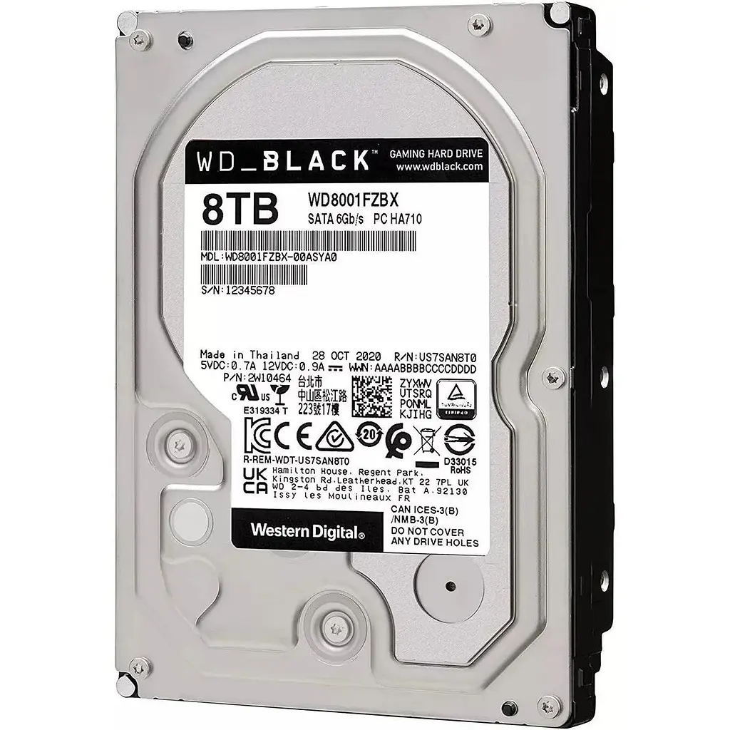 Жесткий диск Western Digital Black Performance 8TB (WD8001FZBX) - фото 3