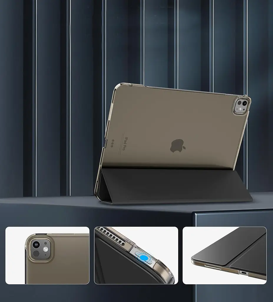 Чохол-книжка BeCover Tri Fold Hard для Apple iPad Pro 13 M4 2024 Чорний (711730) - фото 2