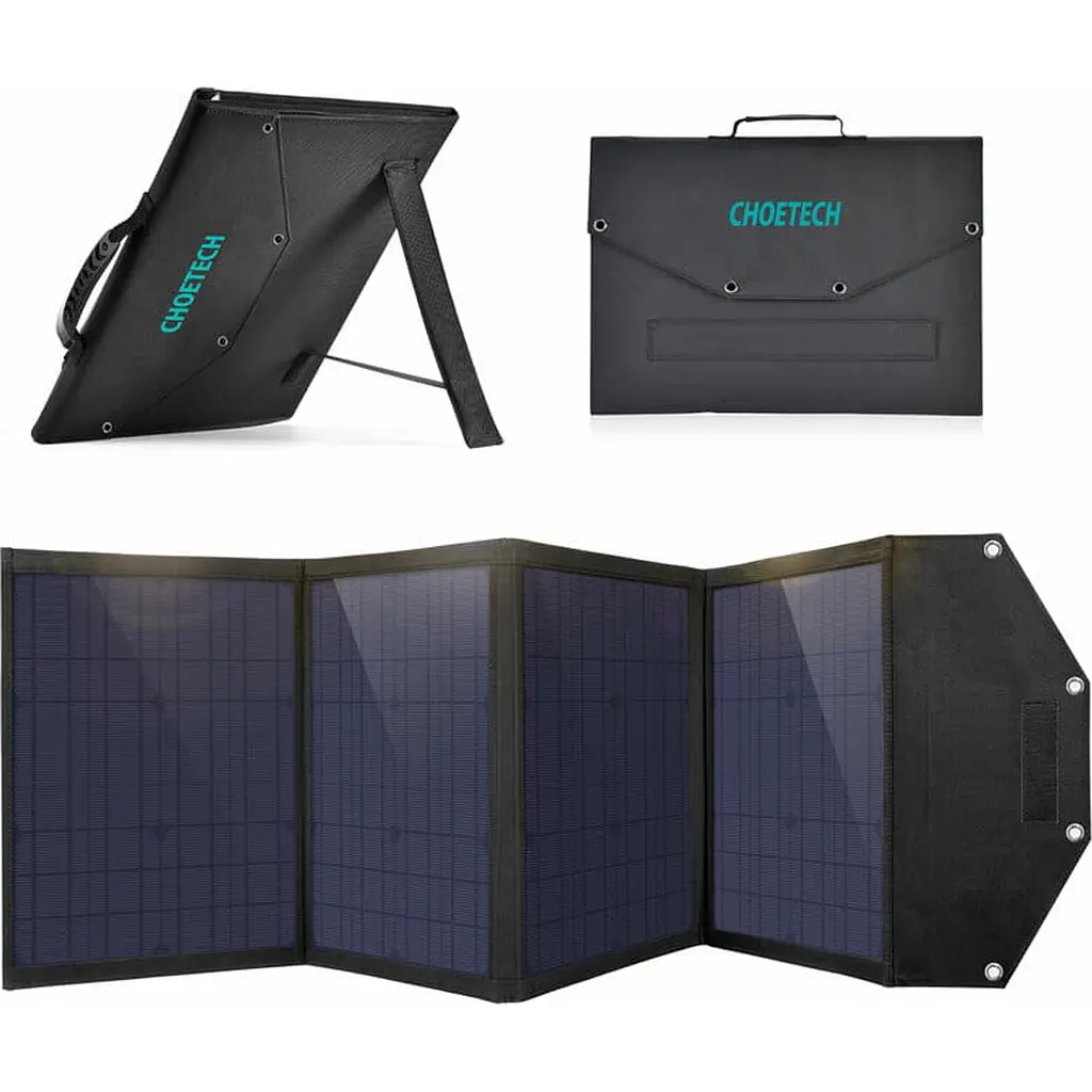 Портативная солнечная панель Choetech Foldable Solar Charger SC009 100W [104733] - фото 3