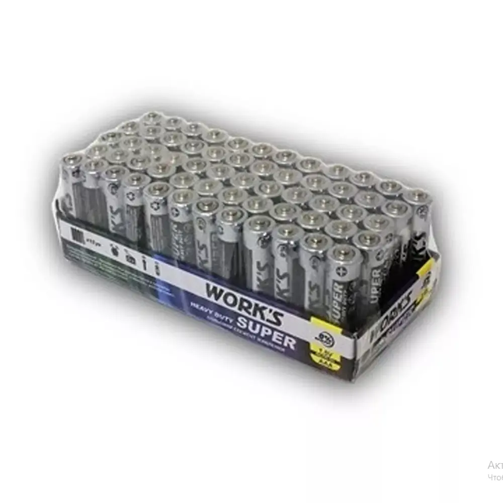 Батарейки Work's HEAVY DUTY R6W-4S/AA/4шт плівка 15 упаковок в коробці